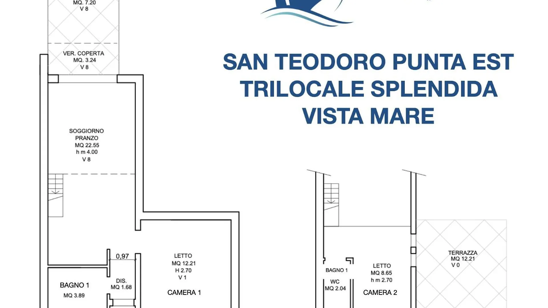 Punta Est Trilocale Splendida Vista Mare Apartamento Capo Coda Cavallo 0*,  Itália